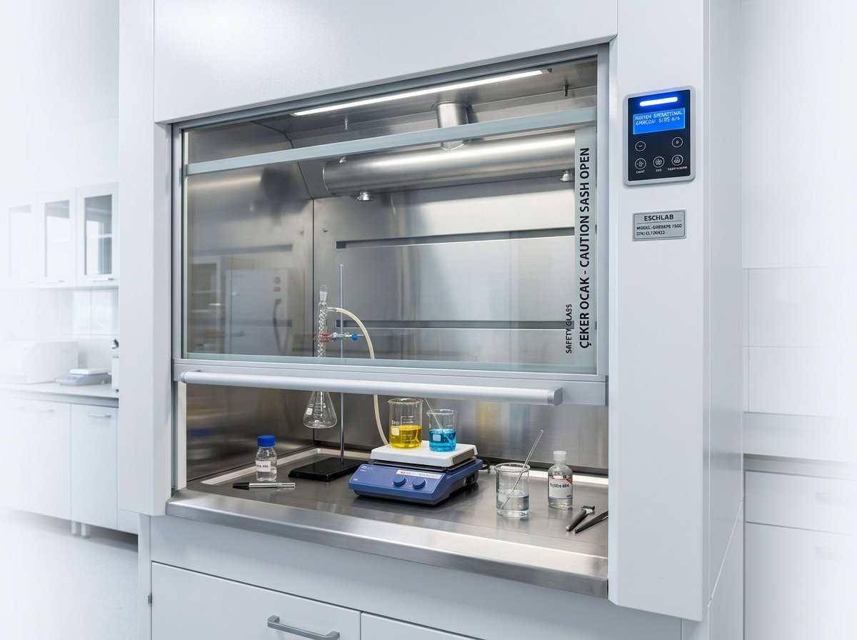 Profesyonel Laboratuvar Çeker Ocak Sistemi Yakın Çekim